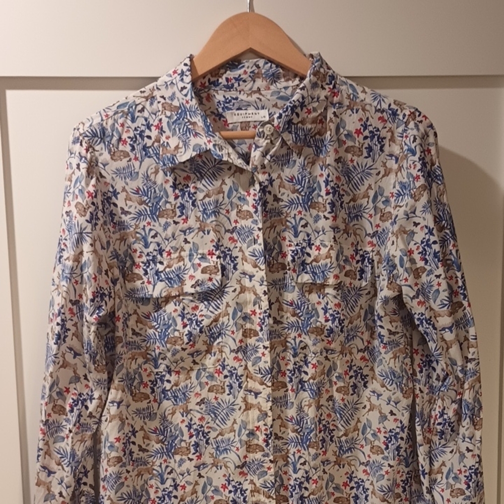 Equipment Silk Multicolor Blouse